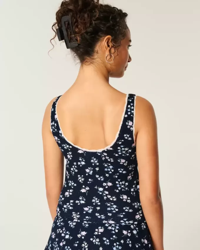 Gilly Hicks – Tanktop mit Waffel-Spitzenbesatz Gilly Hicks – Tanktop mit Waffel-Spitzenbesatz