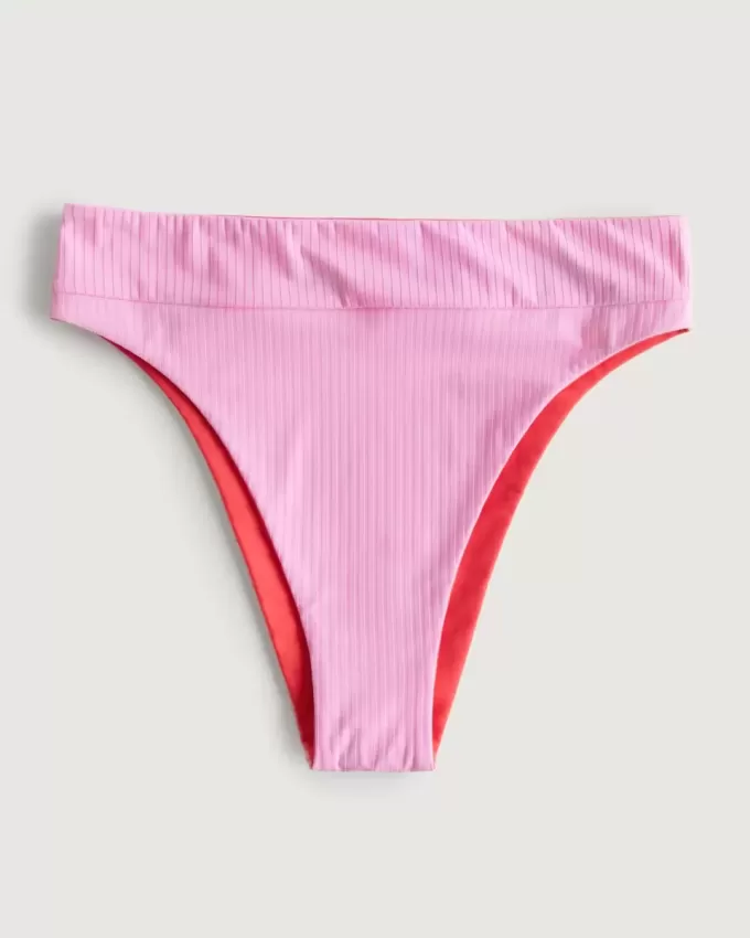 Gilly Hicks – Wendbare Bikinihose mit hohem Beinausschnitt und hoher Taille