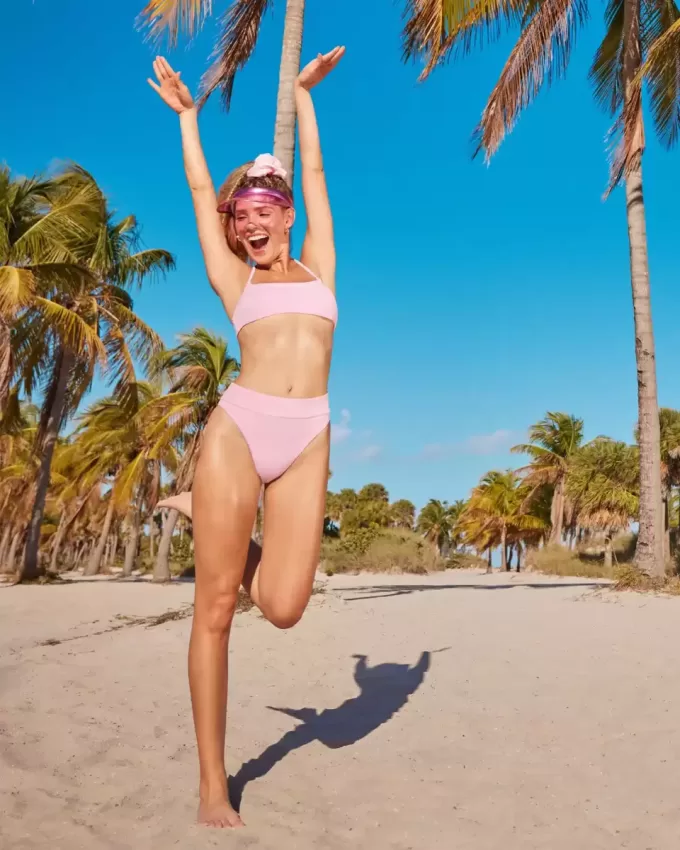 Gilly Hicks – Wendbare Bikinihose mit hohem Beinausschnitt und hoher Taille