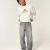 Graue Skater-Baggy-Jeans Graue Skater-Baggy-Jeans
