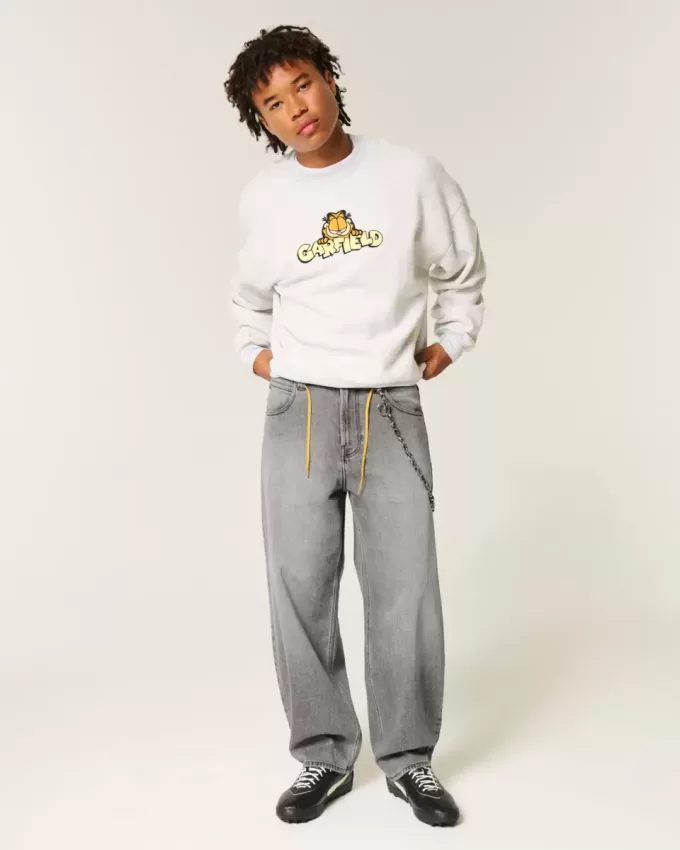 Graue Skater-Baggy-Jeans Graue Skater-Baggy-Jeans