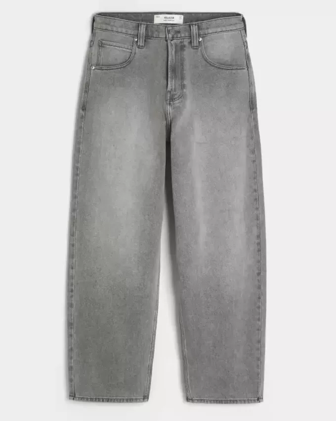 Graue Skater-Baggy-Jeans Graue Skater-Baggy-Jeans