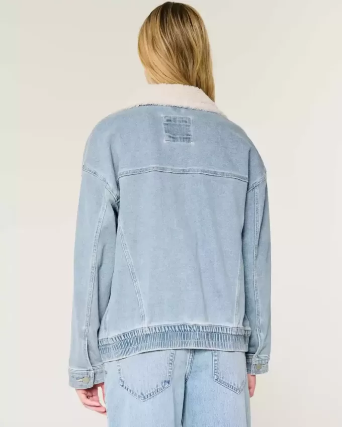 Hell gewaschene Jeansjacke Hell gewaschene Jeansjacke
