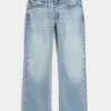 Hell gewaschene, legere Bootcut-Jeans