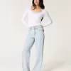 High-Rise Baggy-Jeans in heller Waschung High-Rise Baggy-Jeans in heller Waschung