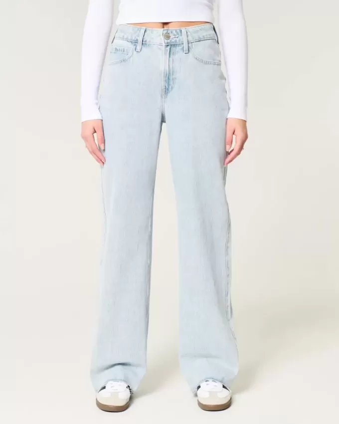 High-Rise Baggy-Jeans in heller Waschung High-Rise Baggy-Jeans in heller Waschung