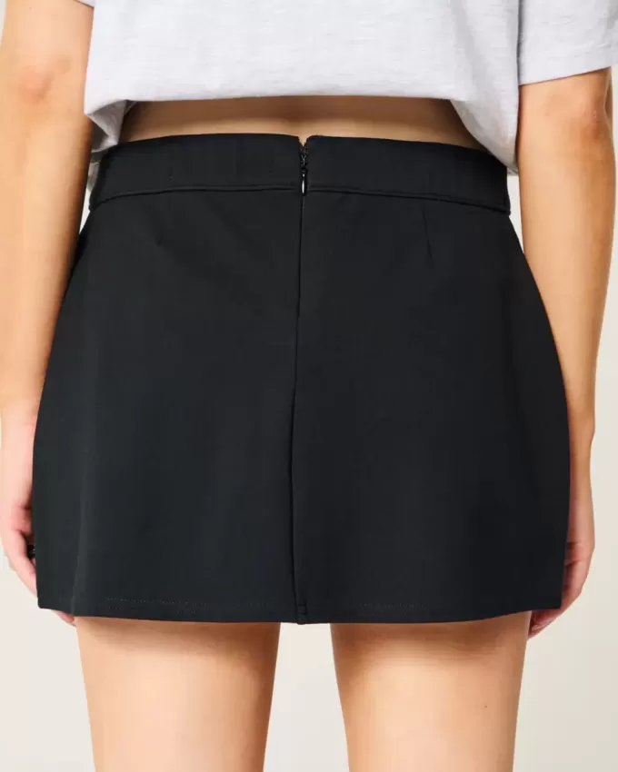 High-Rise Ponte Mini-Skort in A-Linie High-Rise Ponte Mini-Skort in A-Linie