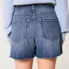High-Rise Relaxed Denim Shorts in mittlerer dunkler Waschung, 5″ High-Rise Relaxed Denim Shorts in mittlerer dunkler Waschung, 5″