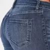 Hoch geschnittene Jeans-Leggings in dunkler Waschung Hoch geschnittene Jeans-Leggings in dunkler Waschung