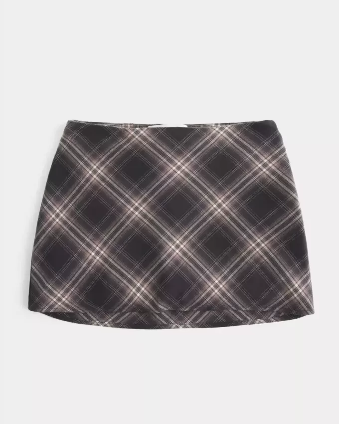 Hoch geschnittener A-Linien-Mini-Skort