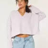 Hollister – Bequemer Cloud-Pullover mit kastigem Reverskragen Hollister – Bequemer Cloud-Pullover mit kastigem Reverskragen