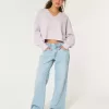 Hollister – Bequemer Cloud-Pullover mit kastigem Reverskragen Hollister – Bequemer Cloud-Pullover mit kastigem Reverskragen