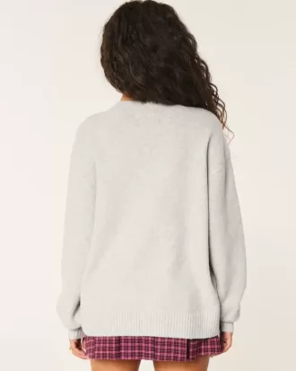 Hollister – Bequemer Pullover mit Cloud-Rose-Grafik
