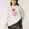 Hollister – Bequemer Pullover mit Rundhalsausschnitt und Cloud Puppy-Grafik Hollister – Bequemer Pullover mit Rundhalsausschnitt und Cloud Puppy-Grafik
