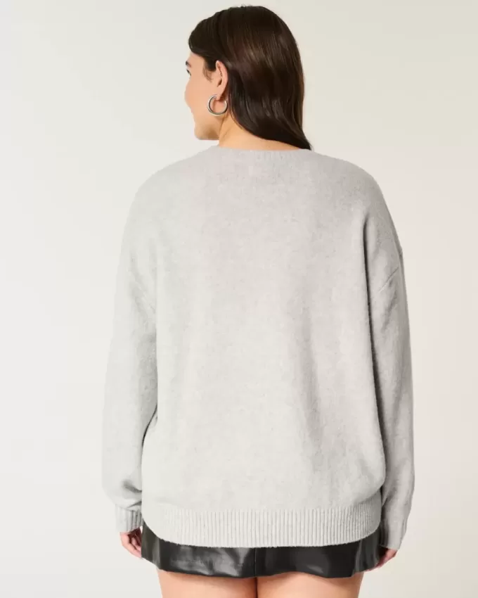 Hollister – Bequemer Pullover mit Rundhalsausschnitt und Cloud Puppy-Grafik Hollister – Bequemer Pullover mit Rundhalsausschnitt und Cloud Puppy-Grafik