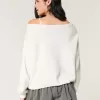 Hollister – Comfy Cloud – Bequemer, schulterfreier Pullover mit Hirschgrafik Hollister – Comfy Cloud – Bequemer, schulterfreier Pullover mit Hirschgrafik