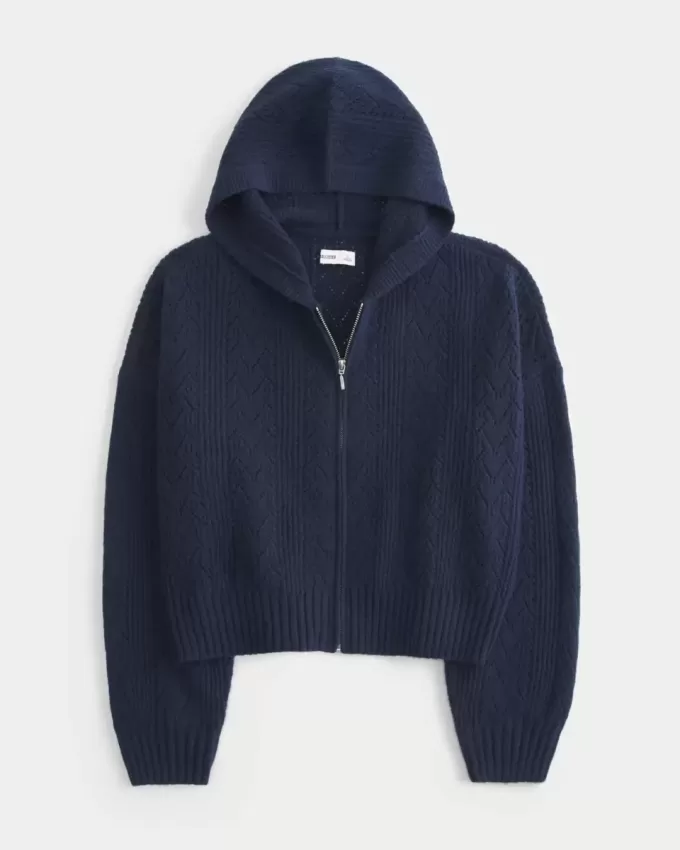 Hollister – Comfy Cloud – Kapuzenpullover mit Reißverschluss