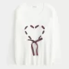 Hollister – Comfy Cloud – Oversize-Pullover mit Herzmotiv Hollister – Comfy Cloud – Oversize-Pullover mit Herzmotiv