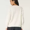 Hollister – Comfy Cloud – Oversize-Pullover mit V-Ausschnitt Hollister – Comfy Cloud – Oversize-Pullover mit V-Ausschnitt
