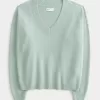 Hollister – Comfy Cloud – Oversize-Pullover mit V-Ausschnitt