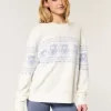 Hollister – Comfy Cloud – Rundhalspullover mit Teddybär-Grafik Hollister – Comfy Cloud – Rundhalspullover mit Teddybär-Grafik