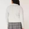 Hollister – Comfy Cloud – Zopfmusterpullover mit Reißverschluss