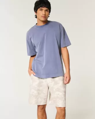 Hollister – Feel Good – Baggy-Shorts aus Fleece über dem Knie