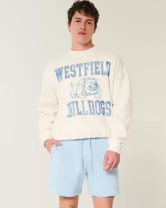 Hollister – Feel Good – Lockere Shorts aus Fleece bis zur Mitte des Oberschenkels