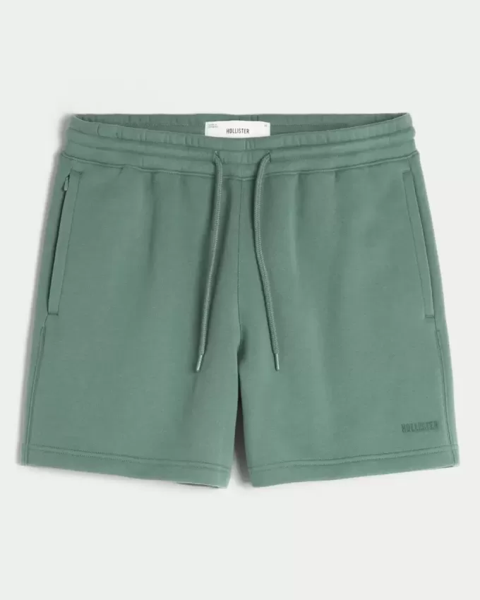 Hollister – Feel Good – Lockere Shorts aus Fleece bis zur Mitte des Oberschenkels Hollister – Feel Good – Lockere Shorts aus Fleece bis zur Mitte des Oberschenkels