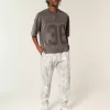 Hollister – Fleece-Jogginghose „Feel Good“ in Camouflage