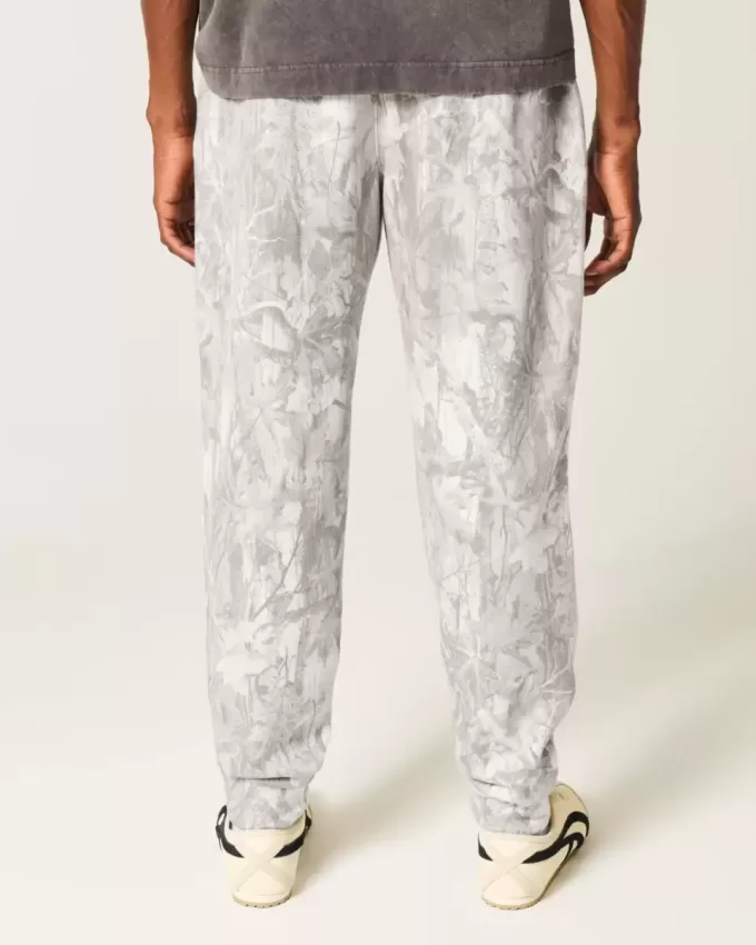 Hollister – Fleece-Jogginghose „Feel Good“ in Camouflage
