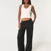 Hollister – Livvy – Hose mit niedriger Leibhöhe und weitem Bein