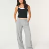 Hollister – Livvy – Hose mit niedriger Leibhöhe und weitem Bein