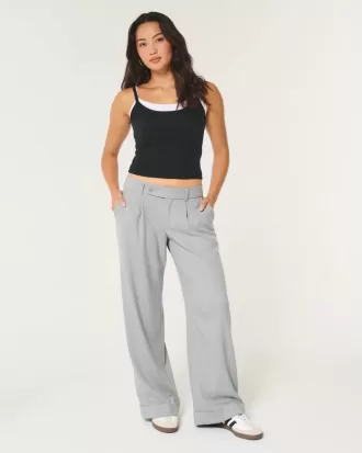 Hollister – Livvy – Hose mit niedriger Leibhöhe und weitem Bein