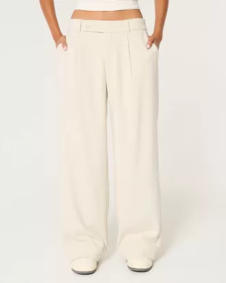 Hollister – Livvy – Hose mit niedriger Leibhöhe und weitem Bein