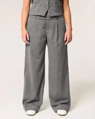 Hollister – Livvy – Hose mit niedriger Leibhöhe und weitem Bein