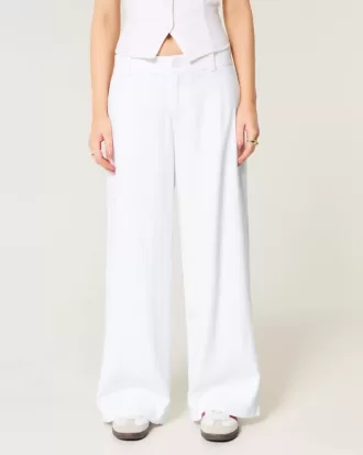 Hollister – Livvy – Hose mit niedriger Leibhöhe und weitem Bein