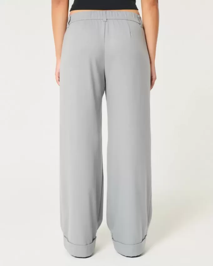 Hollister – Livvy – Hose mit niedriger Leibhöhe und weitem Bein
