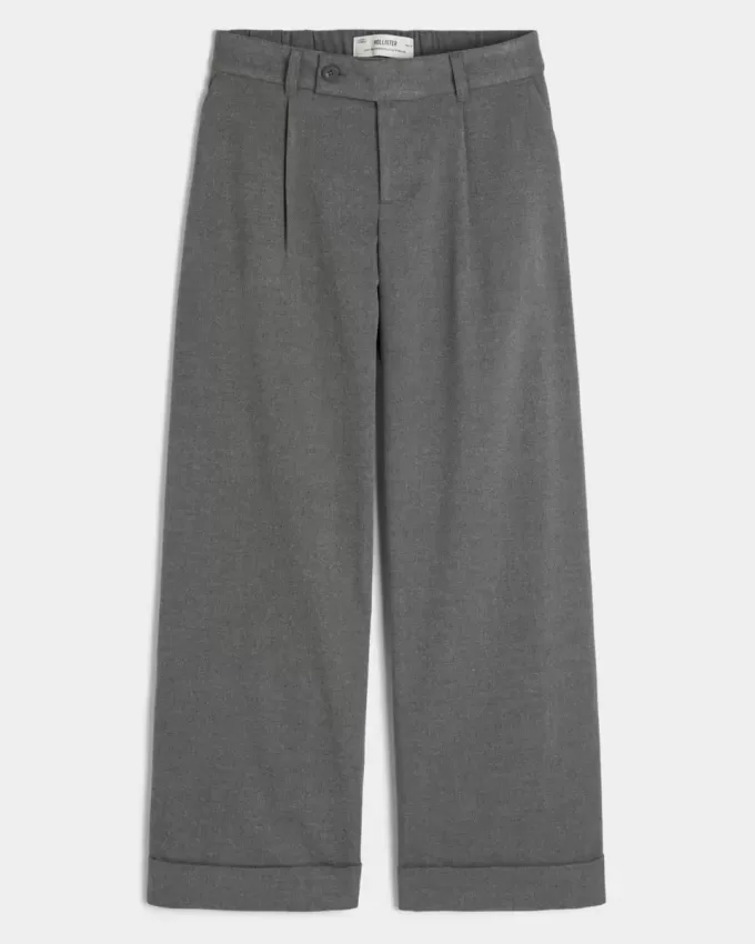 Hollister – Livvy – Hose mit niedriger Leibhöhe und weitem Bein
