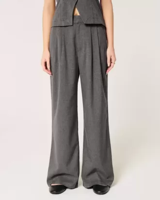 Hollister – Livvy – Hose mit ultrahohem Bund und weitem Bein