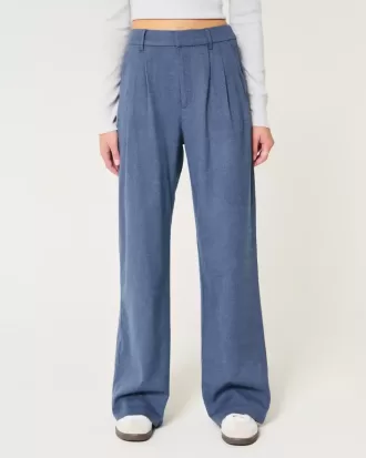 Hollister – Livvy – Hose mit ultrahohem Bund und weitem Bein