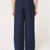 Hollister – Livvy – Ultrahoch geschnittene Hose aus Leinenmischung mit weitem Bein Hollister – Livvy – Ultrahoch geschnittene Hose aus Leinenmischung mit weitem Bein