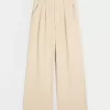 Hollister – Livvy – Ultrahoch geschnittene Hose aus Leinenmischung mit weitem Bein Hollister – Livvy – Ultrahoch geschnittene Hose aus Leinenmischung mit weitem Bein