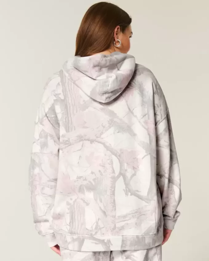 Hollister – Oversize-Kapuzenpullover „Feel Good“