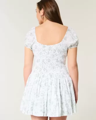 Hollister – Sofia – Bubble-Skort-Kleid mit tief sitzender Taille