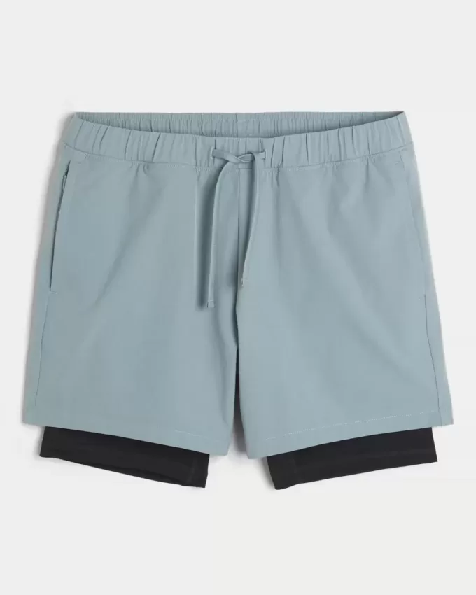 Hybrid-Aktivshorts bis zur Mitte des Oberschenkels