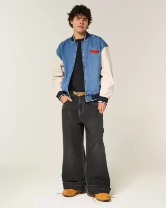Jeansjacke mit Looney Tunes-Grafik