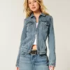 Jeansjacke mit Reißverschluss