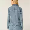 Jeansjacke mit Reißverschluss