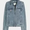 Jeansjacke mit Reißverschluss